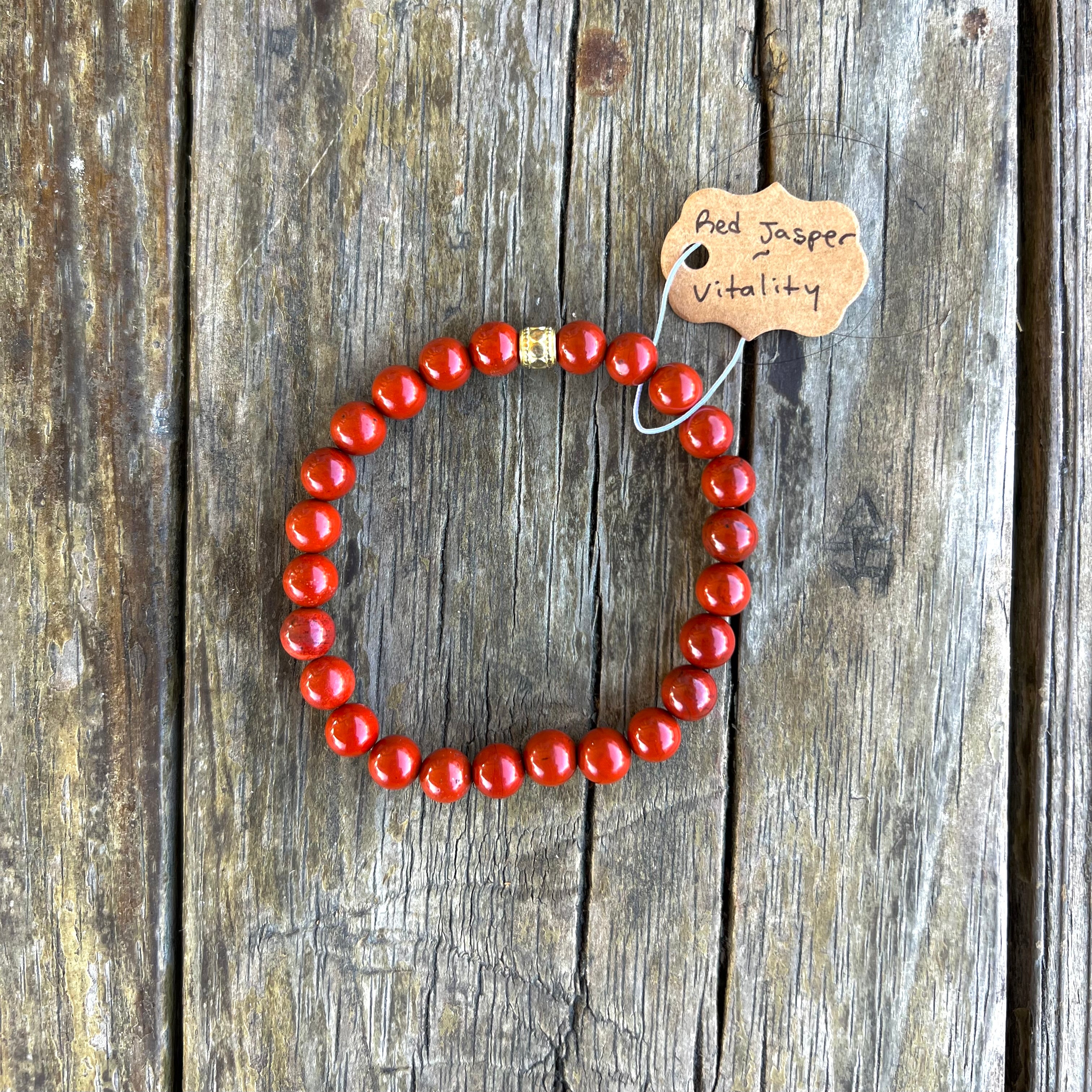 Red Jasper Bracelet for Vitality