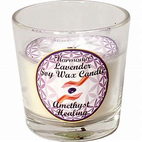 Harmonia Lavender Amethyst Healing Candle