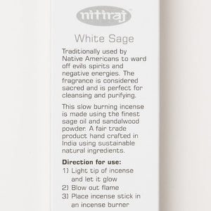 Nitiraj White Sage Incense