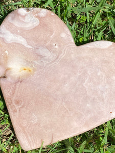 Brazilian Pink Amethyst Heart